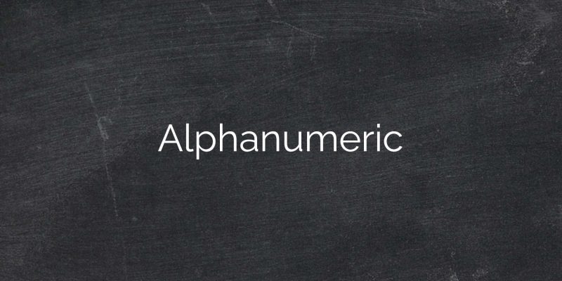 Alphanumeric1
